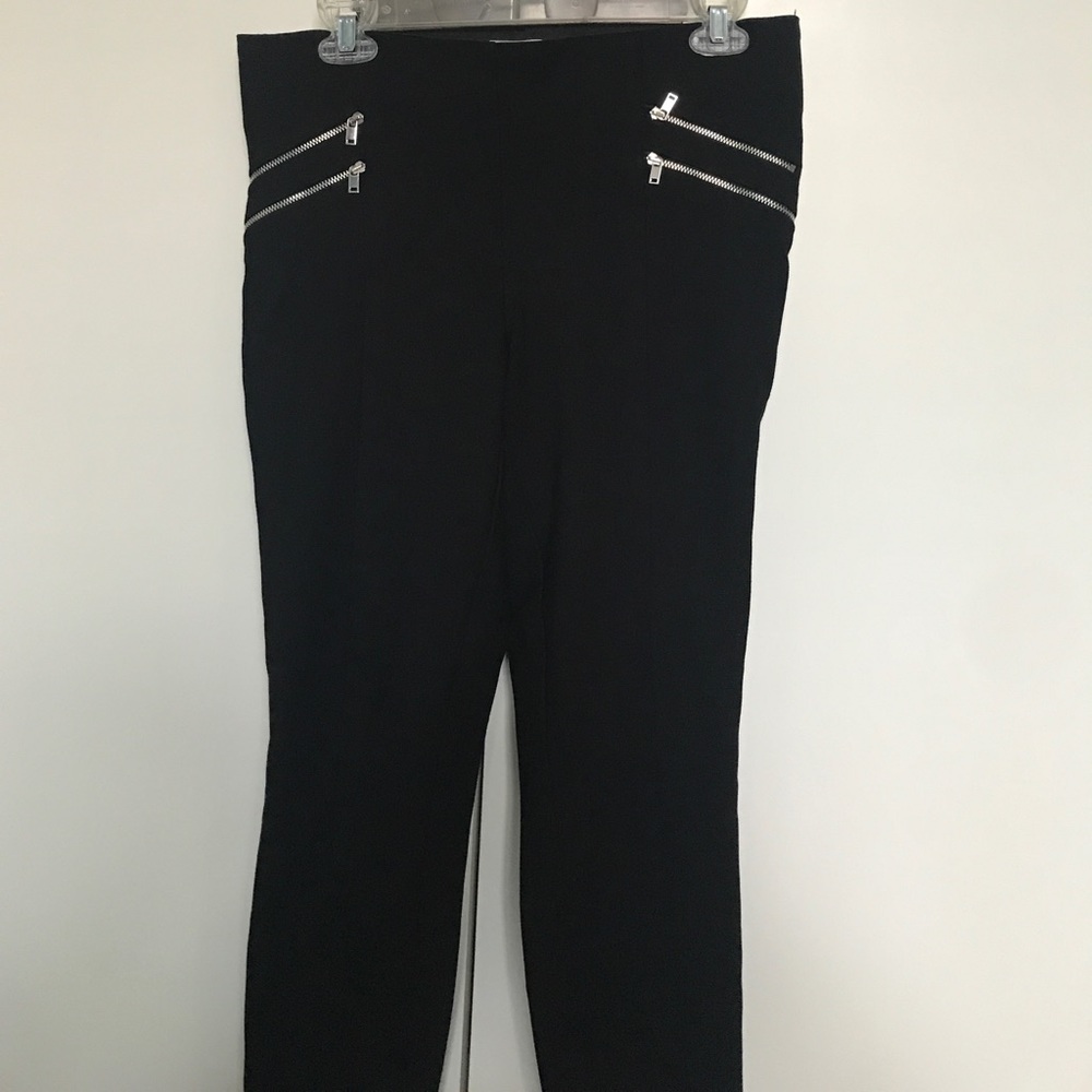 H&M Black Zipper Ponte Pants